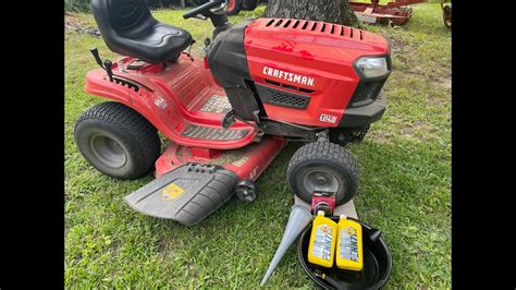 change oil on craftsman riding mower|craftsman riding mower leaking oil.